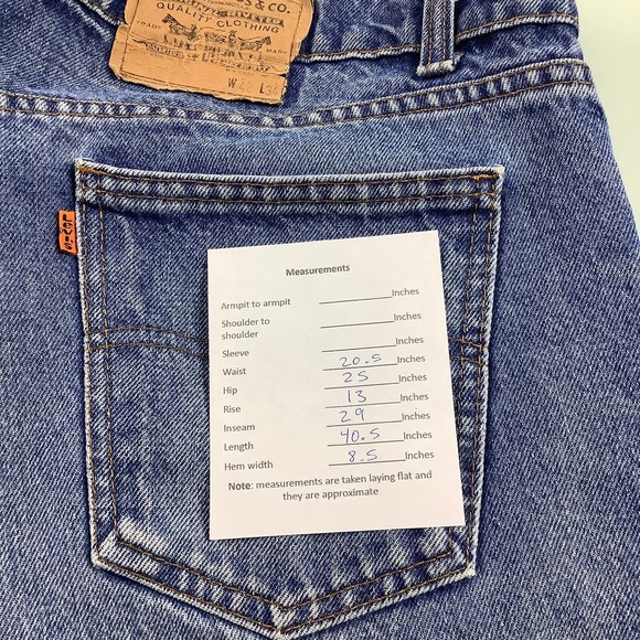 Vintage Levi’s Orange tag paper tag men jeans size 42 - Picture 5 of 7